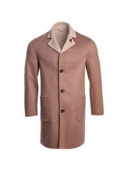  Kiton Parana1 Reversible Cashmere Coat - Brown 