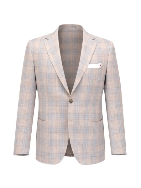  Kiton Plaid Blazer - Neutrals 