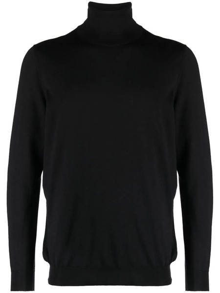  Kiton Roll-neck Fine-knit Jumper - Black 