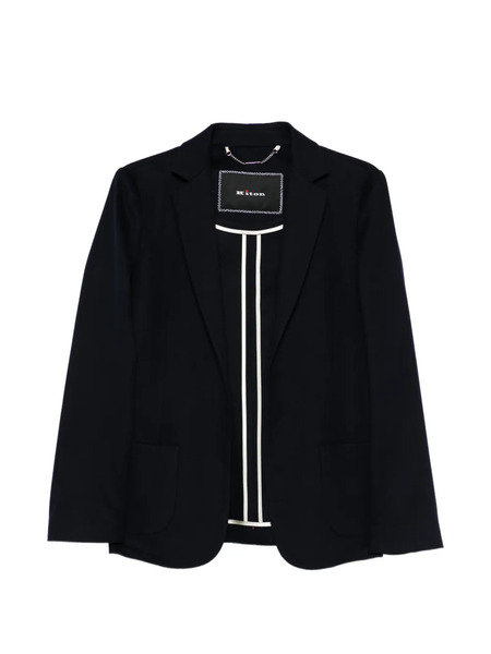 Kiton Single-breasted Blazer - Blue 