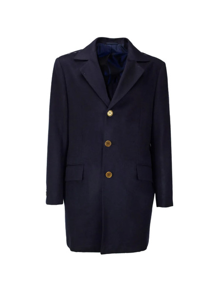  Kiton Single-breasted Coat - Blue 
