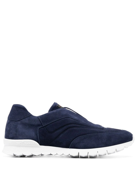  Kiton Slip-on Suede Sneakers - Blue 