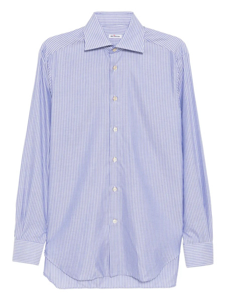  Kiton Stripe-printed Shirt - Blue 