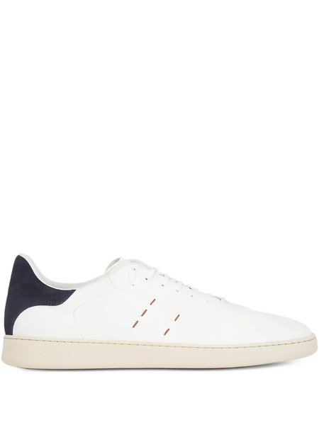 Kiton Suede Panelled Trainers - White 