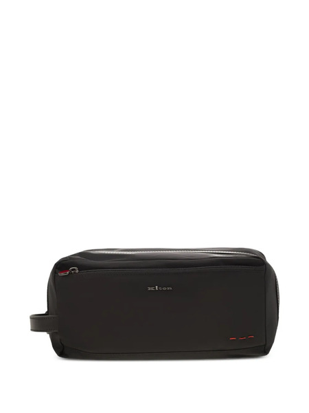  Kiton Zip-fastening Leather Beauty Case - Black 