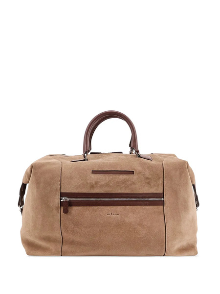  Kiton Zipped Luggage Holdall - Brown 