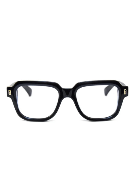  Kiurv Ferdinand Square-frame Glasses - Black 