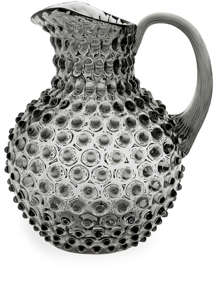  Klimchi Hobnail Crystal Jug - Black 