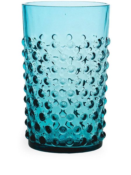  Klimchi Hobnail Textured-finish Tumblers (set Of 6) - Blue 