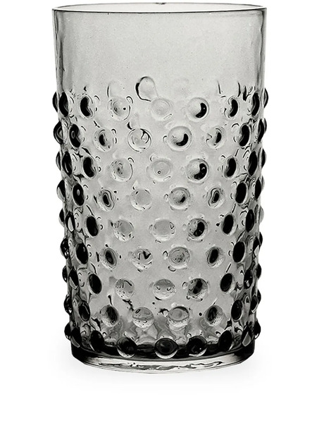  Klimchi Hobnail Textured-finish Tumblers (set Of 6) - Grey 