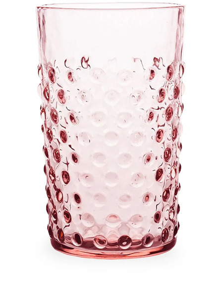  Klimchi Hobnail Textured-finish Tumblers (set Of 6) - Pink 
