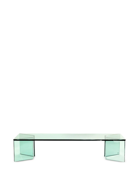  Knindustrie Glass Rectangular Coffee Table - Green 