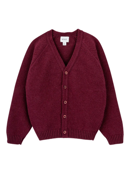  Knot Anders Button-front Cardigan - Red 