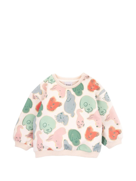  Knot Animal-print Sweatshirt - Neutrals 