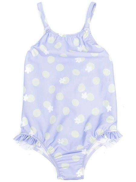  Knot Bali Motif-print Swimsuit - Purple 