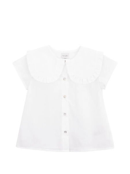  Knot Barbara Ruffled Shirt - White 