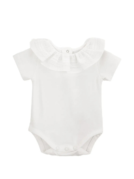  Knot Cecile Ruffled Bodysuit - White 