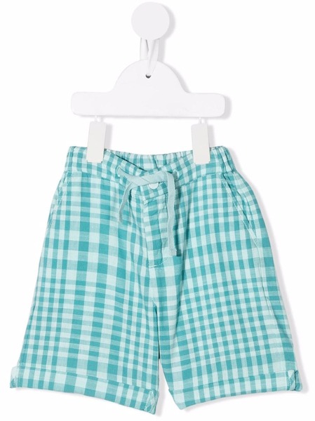  Knot Check Print Shorts - Blue 