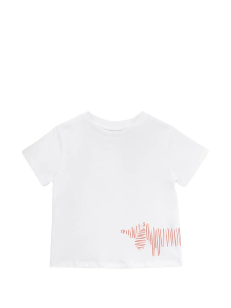  Knot Dachshund-graphic T-shirt - White 