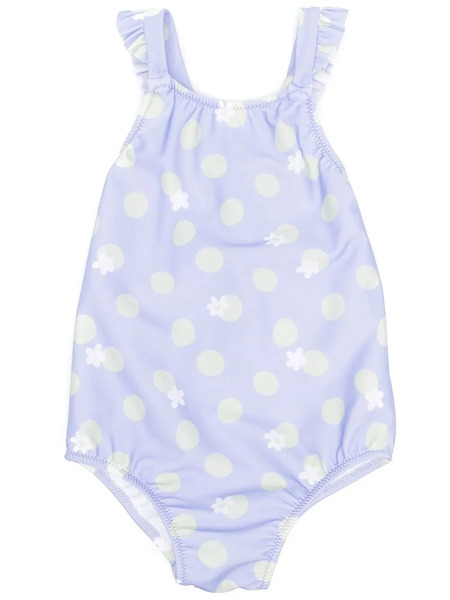  Knot Dhea Floral-print Swimsuit - Purple 