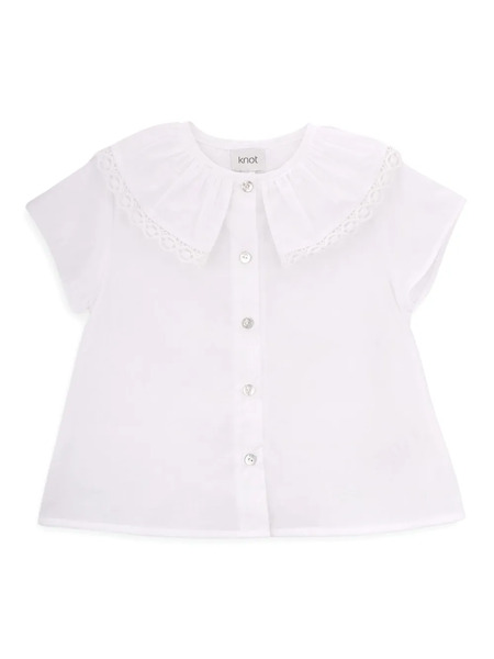  Knot Dora Blouse - White 