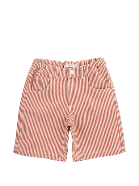  Knot Eddie Striped Shorts - Orange 