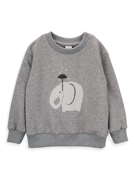  Knot Elephant Sweatshirt - Grey 