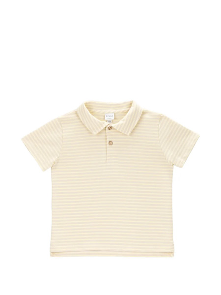  Knot Lenon Striped Polo Shirt - Yellow 