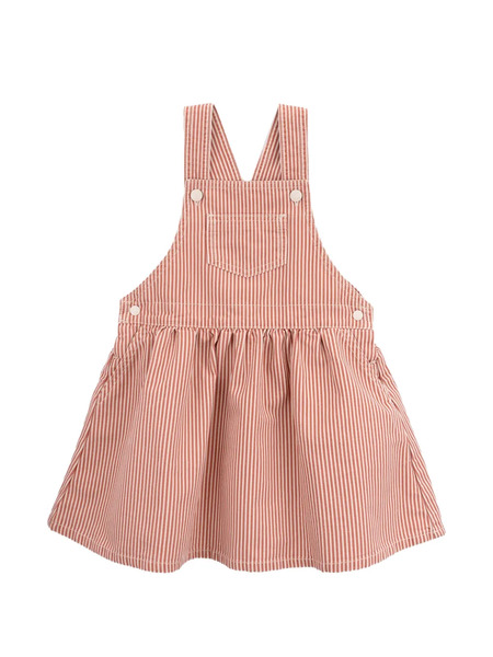  Knot Leticia Striped-pattern Dress - Orange 
