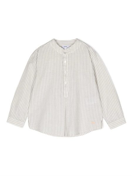  Knot Marlon Striped Cotton Shirt - Neutrals 