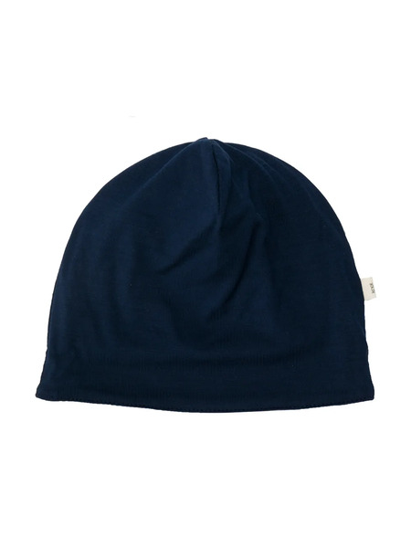  Knot Merino Wool Contrast Lining Hat - Blue 