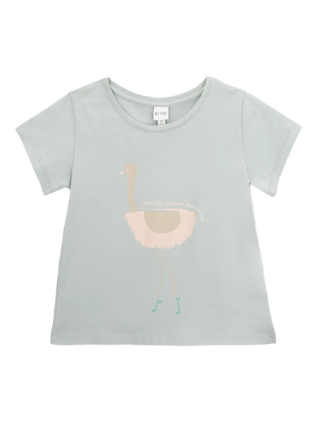  Knot Ostrich-print T-shirt - Green 