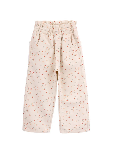  Knot Polka Dots-pattern Cotton Trousers - Neutrals 