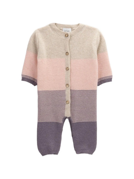  Knot Rosalie Button-fastening Romper - Neutrals 