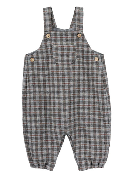  Knot Salvatore Checked Overalls - Grey 