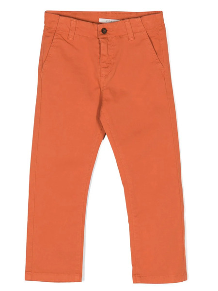  Knot Stretch-cotton Twill Trousers - Orange 