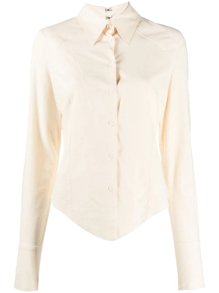  Knwls Fitted Button-up Shirt - Neutrals 