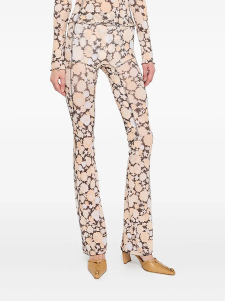  Knwls Floral-print Leggings - Orange 