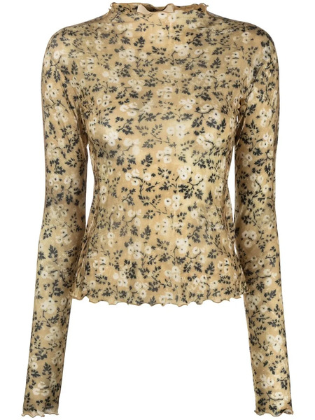  Knwls Halcyon Semi-sheer Top - Yellow 