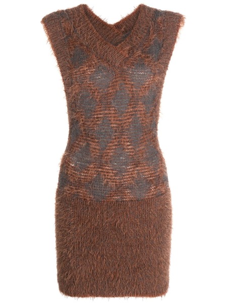  Knwls Pogona Knitted Minidress - Brown 