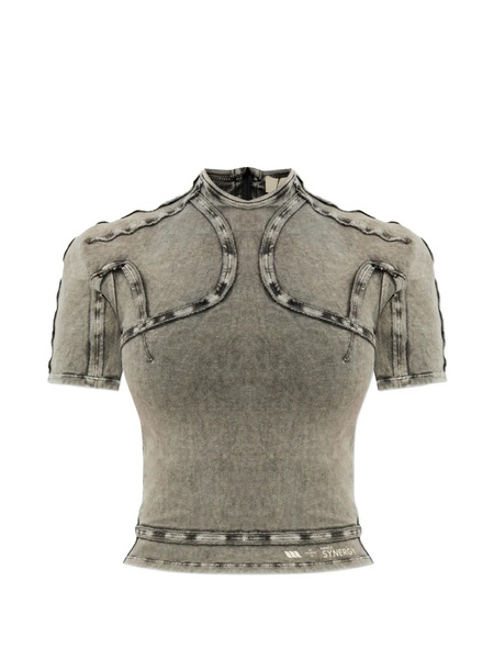  Knwls Scuba Panelled T-shirt - Grey 