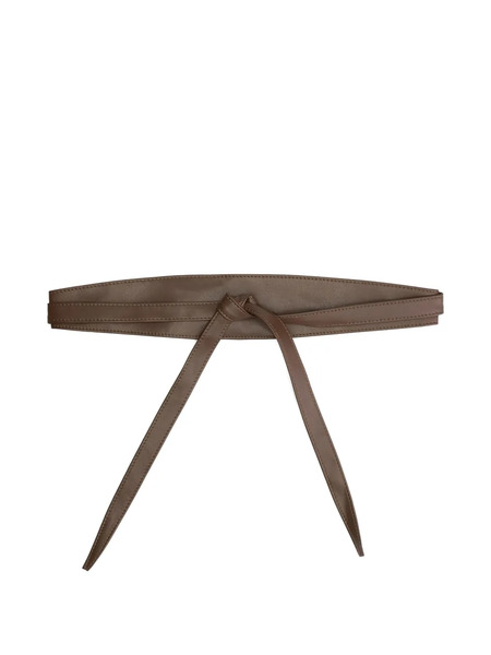  Kocca Tie-fastening Leather Belt - Brown 