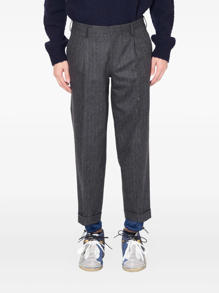  Kolor Pinstripe Wool Trousers - Grey 