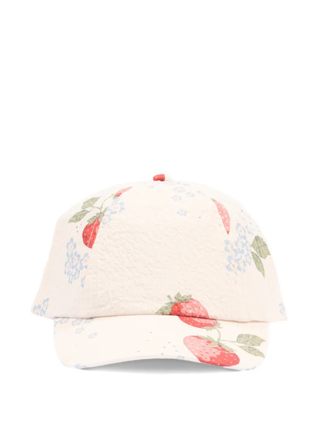  Konges Sløjd Ava Strawberry-print Hat - Pink 
