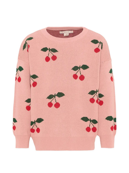  Konges Sløjd Cherry-print Sweater - Pink 