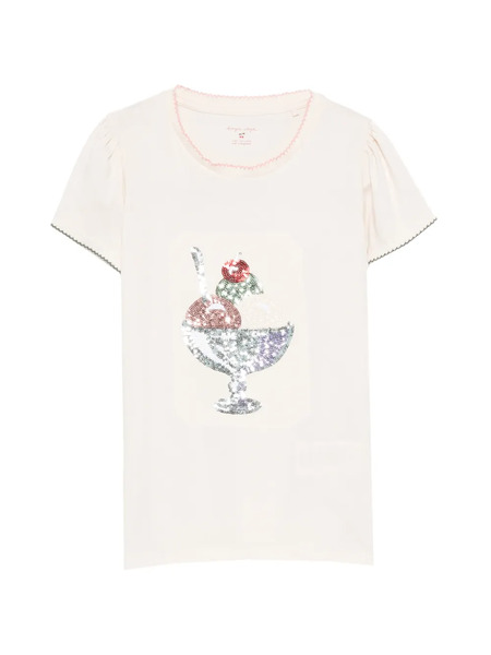  Konges Sløjd Famo Sequin T-shirt - Neutrals 