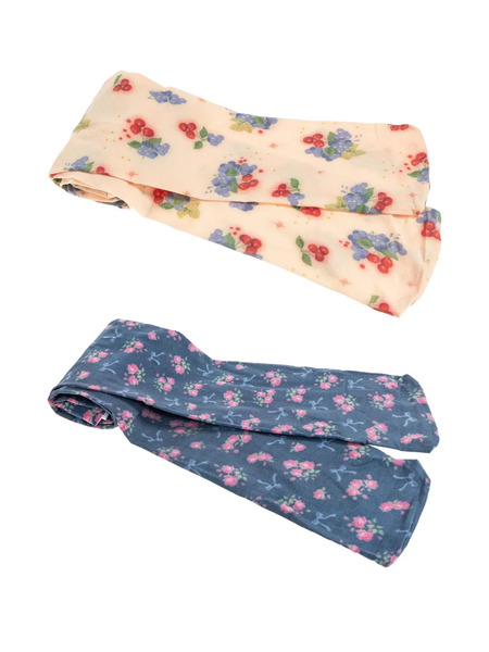  Konges Sløjd Floral-pattern Tights (pack Of Two) - Blue 