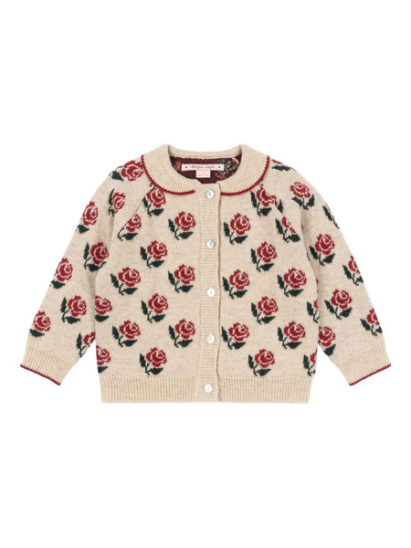  Konges Sløjd Floral-print Cardigan - Neutrals 
