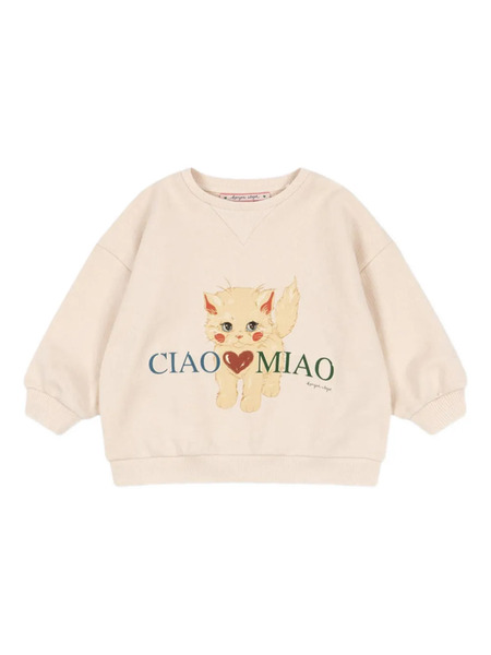  Konges Sløjd Graphic Crew Neck Top - Neutrals 