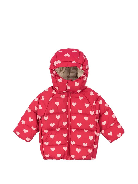  Konges Sløjd Heart-pattern Hooded Jacket - Red 
